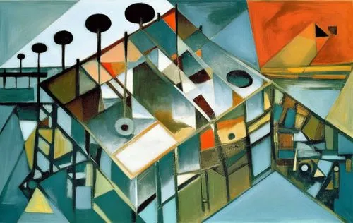 piatigorsky,feitelson,cubist,orphism,kandinsky,savoye,Art,Artistic Painting,Artistic Painting 45