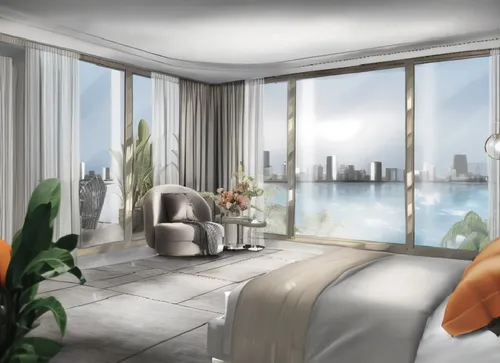 penthouses,sky apartment,modern room,waterview,arcona,luxury property