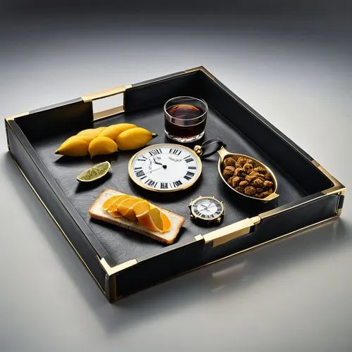 serving tray,quartz clock,tea box,dinner tray,coffee table,serveware,the dining board,beer table sets,tableware,cuttingboard,wall clock,cooktop,platter,trivet,chronometer,cigarettes on ashtray,cheese plate,cold plate,luxury accessories,new year clock,Photography,General,Natural