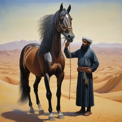 a horse in the desert with arabic man,arabians,nasruddin,bedouin,balkhi,tuareg,arabian horses,mohammedmian,arabian horse,bedouins,man and horses,zoroaster,benmerzouga,haqiqatjou,zaytuna,horse herder,b