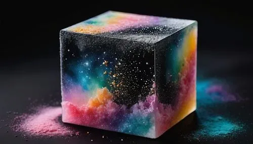 cube surface,color powder,magic cube,sugar cubes,art soap,aerogels,Conceptual Art,Daily,Daily 32