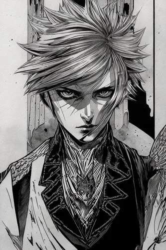 shinigami,ren,corvin,amano,killua hunter x,gyro,mercy,the ruler,mono line art,ruler,sheik,cynara,swordsman,vanitas,tangelo,killua,chollo hunter x,hawks,quills,grayscale,Art sketch,Art sketch,Comic