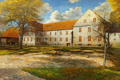 kloster,sedlacek,hildebrandt,korsholm,escher village,heemskerck,zwartnek arassari,karpinski,guldberg,gorsky,kasteel,autumn landscape,lambrecht,ostberg,rubjerg knude,mondriaan,tuxen,langseth,karpinsky,hartenstein