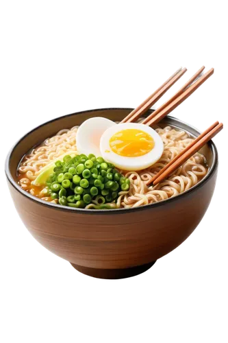 Steaming hot noodle, Japanese ramen, savory broth, springy texture, curly edges, green onion toppings, boiled egg slice, sesame seeds, wooden chopsticks, ceramic bowl, close-up shot, shallow depth of 