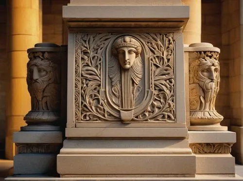 caryatid,pilaster,corinthian order,carvings,architectural detail,metopes,frieze,borromini,entablature,edelstone,pilasters,ornamentation,romanesque,reliefs,statuary,stone sculpture,caryatids,sculptures,sculpture,pedimented,Illustration,Retro,Retro 05