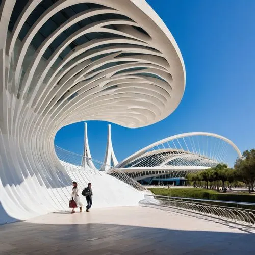 calatrava,futuristic art museum,futuristic architecture,etfe,morphosis,champalimaud,tempodrom,valencia,soumaya museum,safdie,niemeyer,kaust,disney hall,confluences,walt disney concert hall,gensler,bjarke,gehry,modern architecture,parametric,Illustration,Abstract Fantasy,Abstract Fantasy 23