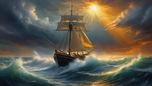 sea sailing ship,sailing ship,maelstrom,sea fantasy,sail ship,galleon,commandeer,tallship,pirate ship,fantasy picture,caravel,sailing,privateering,sailer,merchantman,longship,sea storm,fireships,avast,fireship,Conceptual Art,Daily,Daily 32