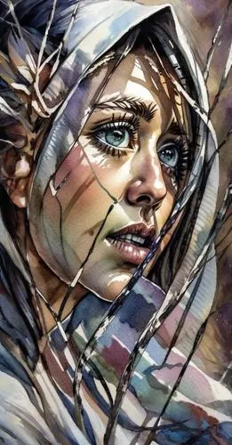 adnate,rone,rahab,world digital painting,alita,girl in cloth,digital art,digital artwork,digital painting,pacitti,glass painting,photo painting,shattered,nakba,comic halftone woman,hand digital painti