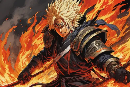 fire background,fire master,flame spirit,dragon slayer,burning hair,burning torch,flame of fire,burning,fire devil,spark fire,dragon fire,naruto,fiery,pillar of fire,akashiyaki,dragon slayers,burning earth,fire kite,dancing flames,explosion,Conceptual Art,Fantasy,Fantasy 08