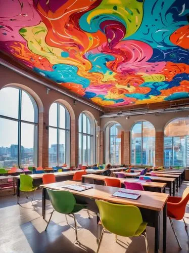 candyland,creative office,colorful glass,sugar factory,hotel w barcelona,ufo interior,watercolor cafe,children's interior,colorful pasta,candy bar,breakfast hotel,technicolour,rainbow color balloons,colorama,rainbow waves,restaurant bern,lunchroom,breakfast room,colorful spiral,interior design,Conceptual Art,Oil color,Oil Color 23