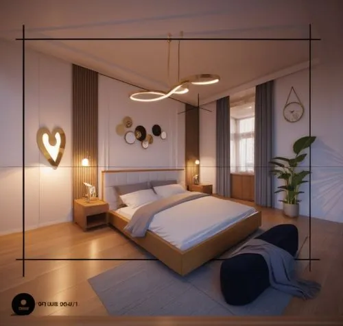 modern room,bedroom,3d rendering,bedrooms,modern decor,room lighting,Photography,General,Realistic