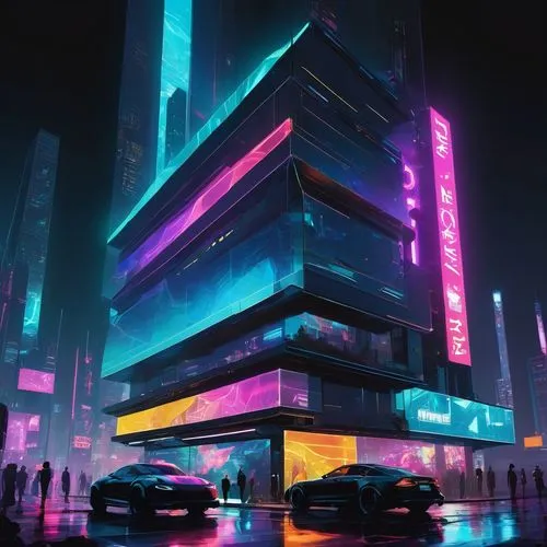 cybercity,cybertown,cyberpunk,hypermodern,futuristic,cyberport,polara,synth,electric tower,futuristic landscape,city corner,vdara,metropolis,colorful city,cyberscene,microdistrict,neon arrows,cyberworld,cyberia,skyscraper,Conceptual Art,Oil color,Oil Color 07