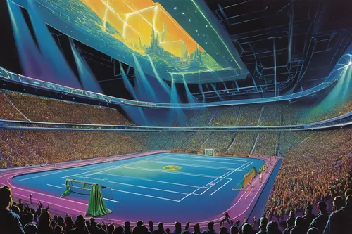 soccer-specific stadium,tokyo summer olympics,tennis,frontenis,sports game,tennis court,indoor games and sports,indoor american football,arena football,coliseum,stadium falcon,stadium,football stadium,tempodrom,sport venue,european football championship,olympic stadium,arena,olympiaturm,soft tennis,Conceptual Art,Sci-Fi,Sci-Fi 18