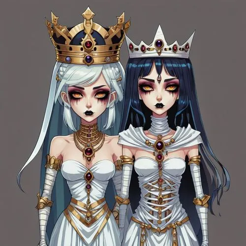 empresses,crowns,priestesses,tiaras,crown icons,queenship,Illustration,Abstract Fantasy,Abstract Fantasy 11