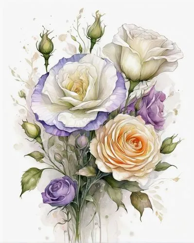 watercolor roses and basket,watercolor roses,rose flower illustration,watercolor flowers,watercolour flowers,flowers png,watercolor floral background,floral greeting card,lisianthus,watercolor flower,flower painting,garden roses,watercolour flower,flower illustrative,purple rose,watercolor pencils,flower illustration,rose flower drawing,noble roses,blooming roses,Illustration,Realistic Fantasy,Realistic Fantasy 16