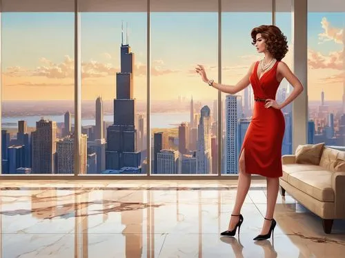 vettriano,businesswoman,business woman,penthouses,supertall,bussiness woman,alderwoman,tishman,window washer,forewoman,advertising figure,man in red dress,sci fiction illustration,woman holding a smartphone,business women,skyscraping,skyscrapers,window cleaner,businesswomen,business girl,Unique,Pixel,Pixel 05