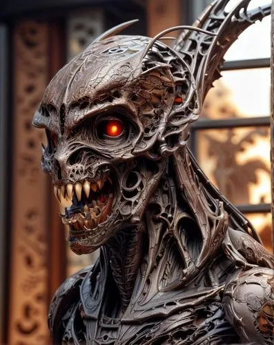 chitauri,tufnel,nekron,cryptkeeper,skriker,demongeot,pumpkinhead,oderus,avp,alien warrior,skeletor,vecna,giger,daemonum,ahriman,sauron,skeletonized,demonata,xenomorph,savini