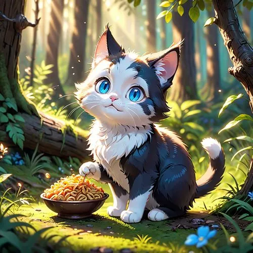 cat with blue eyes,blue eyes cat,tea party cat,calico cat,felidae,cat food,blossom kitten,bluebell,cute cat,myosotis,heterochromia,domestic short-haired cat,little cat,small animal food,ori-pei,feral cat,calico,zefir,norwegian forest cat,blue eyes,Anime,Anime,Cartoon