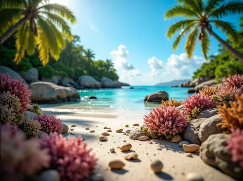 tropical beach,beach landscape,tropical floral background,tropical sea,tropical island,beautiful beaches,dream beach,caribbean beach,beach scenery,beautiful beach,seychelles,coral reefs,tropical flowers,tropics,rocky beach,caribbean,full hd wallpaper,coral reef,3d background,mountain beach