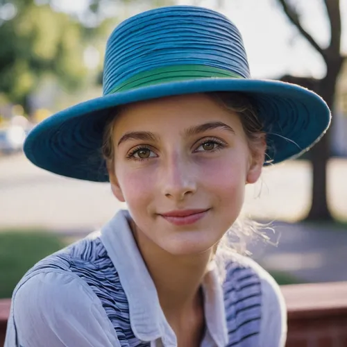 girl wearing hat,ordinary sun hat,fedora,womans seaside hat,cloche hat,the hat-female,high sun hat,sun hat,women's hat,summer hat,woman's hat,young girl,beautiful bonnet,beret,brown hat,hat,mock sun hat,ladies hat,child portrait,straw hat,Photography,Fashion Photography,Fashion Photography 16