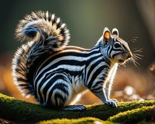 chestnut tiger,backlit chipmunk,eastern chipmunk,tree chipmunk,stripey,ringtail,Photography,General,Fantasy