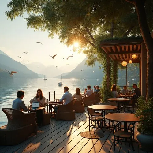 lefay,montreux,lake como,lago di lugano,atitlan,lake maggiore,lake annecy,lake lucerne,fethiye,perast,lake thun,lake geneva,lugano,hallstatt,villa balbianello,annecy,outdoor dining,lake lucerne region,tessin,lake garda,Photography,General,Realistic