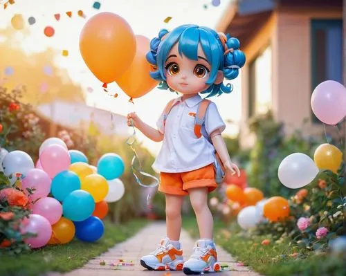 little girl with balloons,colorful balloons,blue heart balloons,seiran,blue balloons,star balloons,bulma,balloon,balloons,decora,gumball,anime 3d,soffiantini,manami,kururi,happy birthday balloons,mirai,yotsuba,fundora,balloon head,Illustration,Black and White,Black and White 16