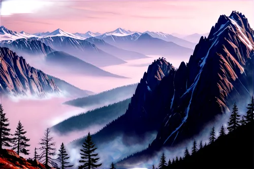 mountain landscape,landscape background,mountainous landscape,mountain scene,purple landscape,mountains,mountainous landforms,mountain slope,landscape mountains alps,mountain range,mountain ranges,moutains,world digital painting,mountainside,autumn mountains,fantasy landscape,mount scenery,high mountains,panoramic landscape,mountain peak,Conceptual Art,Fantasy,Fantasy 19