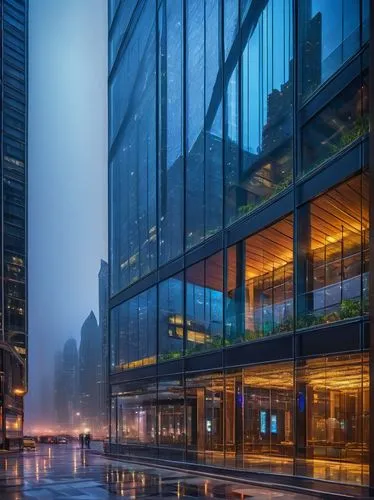 glass facades,glass building,chongqing,tishman,glass facade,taikoo,difc,1 wtc,guangzhou,juilliard,bunshaft,shenzen,streeterville,julliard,sathorn,costanera center,blue hour,hudson yards,inlet place,vdara,Illustration,Paper based,Paper Based 06