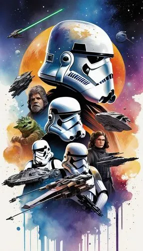 stormtroopers,stormtrooper,star wars,starwars,denboba,storm troops,Illustration,Paper based,Paper Based 03