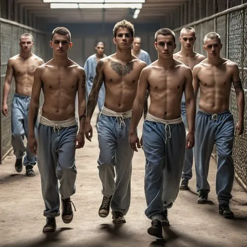 prison,concentration camp,damme,blue-collar,forced labour,sailors,workhouse,workers,miners,prisoner,auschwitz,shirtless,marine corps martial arts program,sixpack,auschwitz 1,six-pack,auschwitz i,the labor,detention,the pits,Photography,General,Realistic