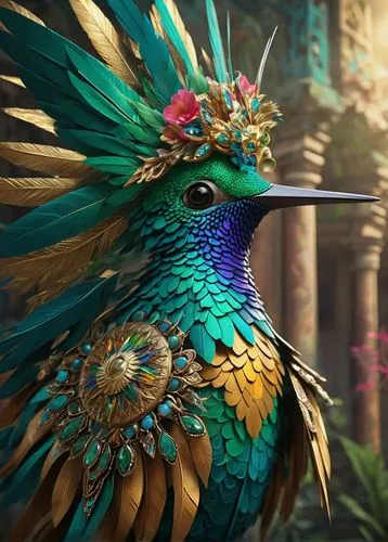 fairy peacock,quetzal,peacock,an ornamental bird,ornamental bird,garuda,feathers bird,tropical bird,exotic bird,flower and bird illustration,bird kingdom,alcedo,koel,pfau,tropical bird climber,tropical birds,quetzals,male peacock,peacock feathers,beautiful bird,Conceptual Art,Fantasy,Fantasy 01