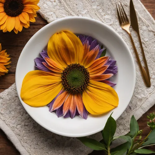 flower bowl,osteospermum,south african daisy,african daisy,edible flowers,sunflower lace background,gazania,sunflower coloring,calendula petals,flowers png,calendula flower,african daisies,gerbera daisies,calendula,place setting,calendula officinalis,vintage dishes,marguerite daisy,barberton daisies,autumn chrysanthemum,Photography,General,Natural