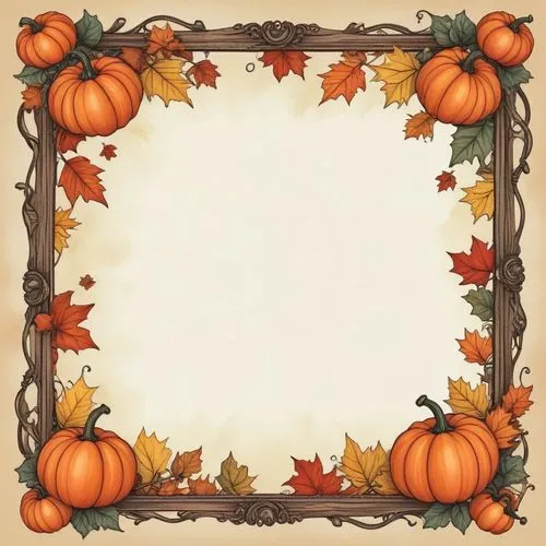 an old fashioned picture frame with pumpkins and leaves,round autumn frame,fall picture frame,halloween frame,autumn frame,thanksgiving background,thanksgiving border