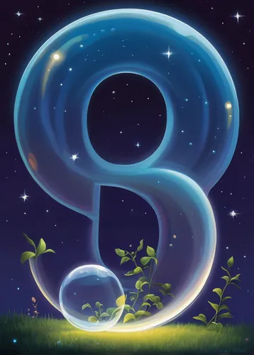 Create a mysterious poem that describes a bubble letter i glowing in the moonlight.,letter b,letter s,birth sign,eighth note,eight-ball,letter d,numerology,letter e,s6,six,horoscope libra,number 8,ast