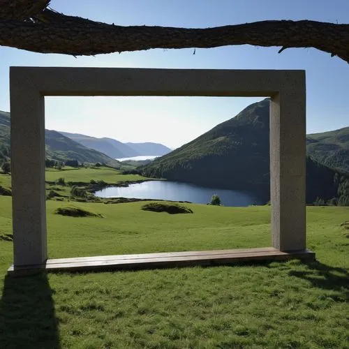 mirror house,mirror in the meadow,thorgerson,decorative frame,amanresorts,ventana,Photography,General,Realistic