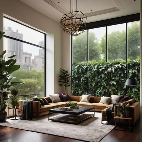 apartment lounge,modern living room,living room,livingroom,modern decor,sunroom,contemporary decor,interior modern design,sitting room,modern minimalist lounge,interior design,luxury home interior,minotti,great room,donghia,loft,bamboo plants,interior decor,modern room,house plants,Conceptual Art,Oil color,Oil Color 09