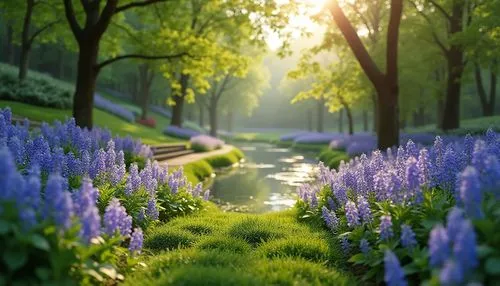 nature wallpaper,spring nature,nature background,spring morning,spring background,aaa,fairytale forest,beautiful bluebells,fairy forest,spring sun,verdant,nature garden,full hd wallpaper,sea of flowers,beautiful nature,nature landscape,springtime background,flower water,walking in a spring,blooming field,Photography,General,Realistic