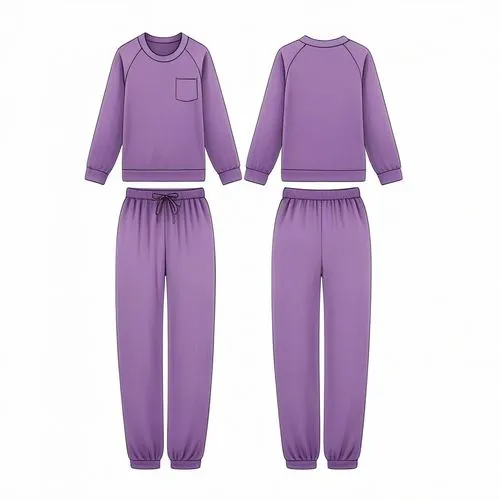 two shirts, one is black and the other gray,loungewear,purple,jumpsuits,pale purple,light purple,lilas