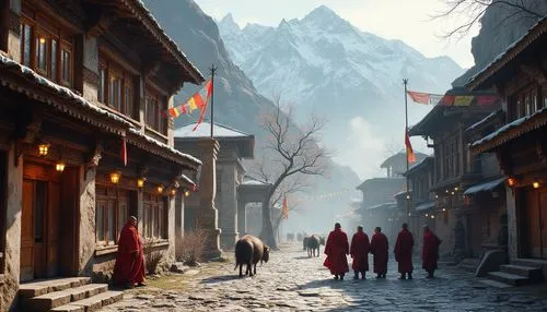 buddhists monks,wudang,monks,monasteries,khenpo,jokhang,gompa,rinchen,drepung,dzongsar,lijiang,dharmsala,korean village snow,tenzin,gewog,everest region,palyul,gyalwa,mountain village,amadablam,Photography,General,Realistic