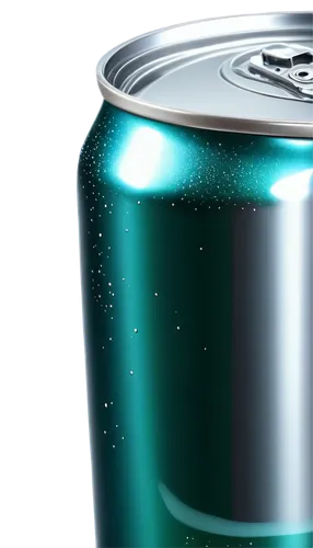 Soda can, metallic surface, reflective, rounded shape, pop top, opened lid, soda bubbles, carbonated liquid, morning dew, soft natural light, close-up shot, shallow depth of field, vibrant color tone,