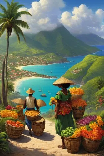 landscape background,vietnam,hawai,vietnamese cuisine,guadeloupe,hawaii,fishing village,vegetables landscape,seychellois,popeye village,cuba background,the caribbean,guadeloupean,flower cart,caribbean,guadelupe,tropical island,fruit market,beach landscape,rice terrace,Conceptual Art,Fantasy,Fantasy 08