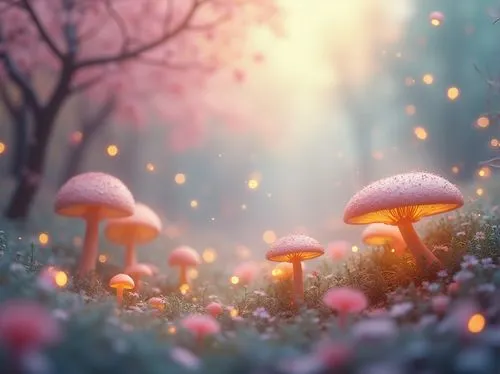 mushroom landscape,fairy forest,fairy world,forest mushrooms,mushrooms,fairytale forest,toadstools,fairyland,winter mushrooms,fairy village,forest mushroom,mycena,mushroom island,agarics,tiny world,fairy galaxy,forest floor,3d fantasy,enchanted forest,fungi,Photography,General,Realistic