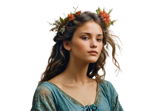 guinevere,tatia,jessamine,maenad,elven flower,arwen,ellinor,sigyn,laurel wreath,lucrezia,demelza,hermia,beautiful girl with flowers,hermias,rosalinda,leighton,fairy queen,knightley,rosaline,hypatia,Conceptual Art,Fantasy,Fantasy 05