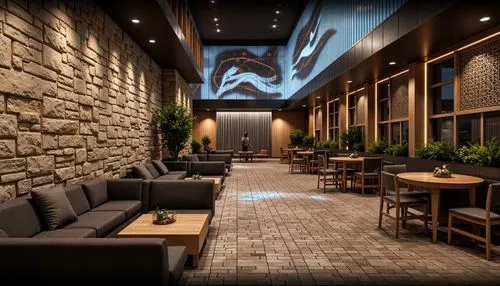 japanese restaurant,teahouses,3d rendering,lobby,lounges,longshan,izakaya,wine bar,smoking area,teahouse,urumchi,seating area,hotel lobby,gastropub,ryokan,renderings,andaz,patios,clubroom,contemporary decor