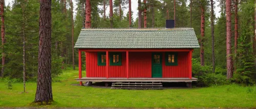 little house Beauty In Nature Finland Finn Green Color Haus Outdoors Red Rotes Rathaus Saimaa Sauna Scenics Tree,small cabin,cabin,house in the forest,log cabin,wooden hut,little house,möngö,red roof,