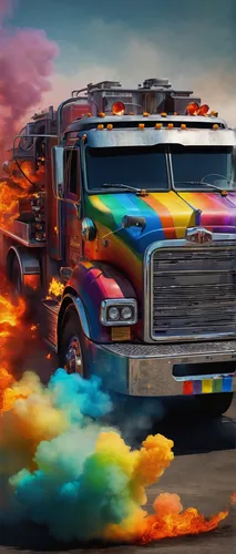 day of the dead truck,easter truck,burnout fire,cybertruck,truck driver,18-wheeler,truck,fire truck,trucking,truck racing,trucker,semi,tractor trailer,peterbilt,halloween truck,rust truck,18 wheeler,fire background,firetruck,rock'n roll mobile,Conceptual Art,Fantasy,Fantasy 15