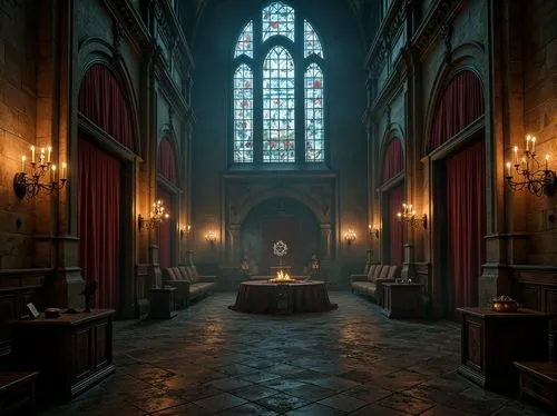 sacristy,haunted cathedral,ecclesiatical,sanctuary,vestry,ecclesiastical,candelight,gothic church,ecclesiastic,ornate room,sanctum,theed,crypt,liturgical,empty interior,liturgy,eucharist,the black church,hall of the fallen,altars