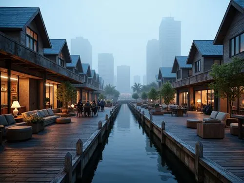 suzhou,wuzhen,waterfront,shaoxing,floating huts,khlong,docks,hangzhou,huzhou,waterside,shangai,dockside,asian architecture,songdo,huizhou,pudong,houseboats,shanghai,dubay,stilt houses