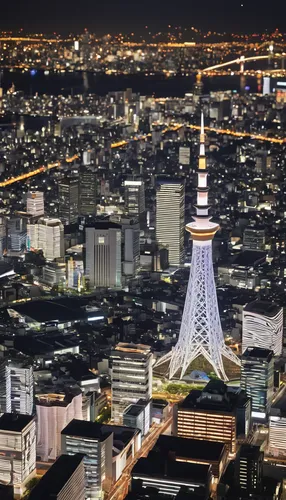 japan's three great night views,tokyo tower,tokyo sky tree,tokyo,yokohama,tokyo city,tokyo ¡¡,sky tree,osaka,fukuoka,shinjuku,lotte world tower,asakusa,kumamoto city,tv tower,television tower,osaka bay,odaiba,umeda,city at night,Unique,Paper Cuts,Paper Cuts 03